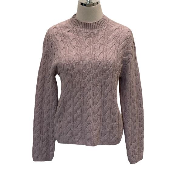 VINCE Twisted Cable Wool & Cashmere-Blend Sweater - Picture 3 of 10